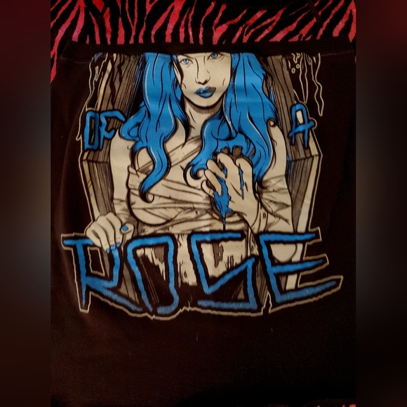 Destruction Of A Rose Heavy Metal Bodycon 2 Pc Outfit Set reworked slow fashion - Picture 8 of 8